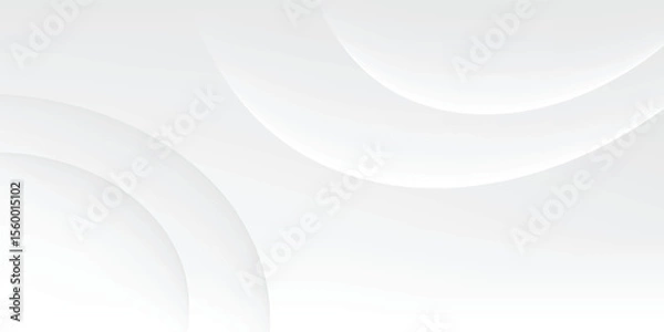 Fototapeta abstract white background with smooth decorative swirl lines flowing