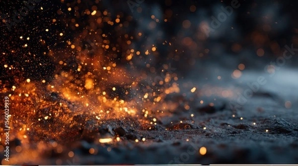 Fototapeta Fiery sparks
