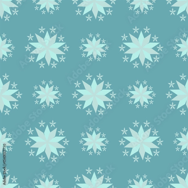 Obraz seamless pattern with snowflakes