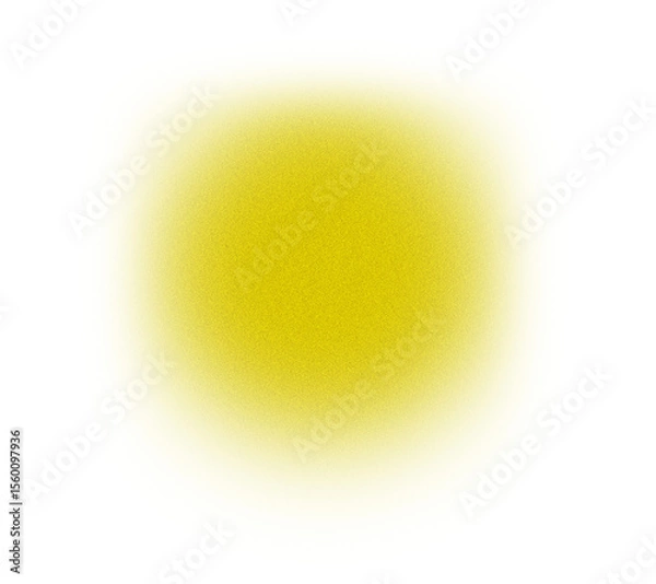 Obraz  blurred yellow circle gradient fade