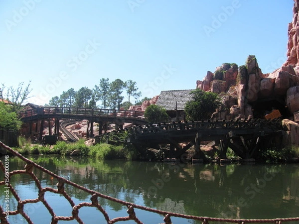 Obraz Building on the river