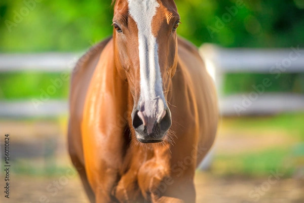 Obraz Red horse portrait