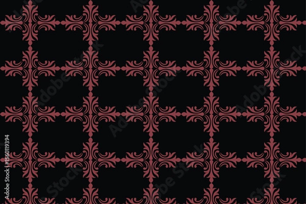 Fototapeta A pattern of cordovan and black squares image made by adobe illustrator