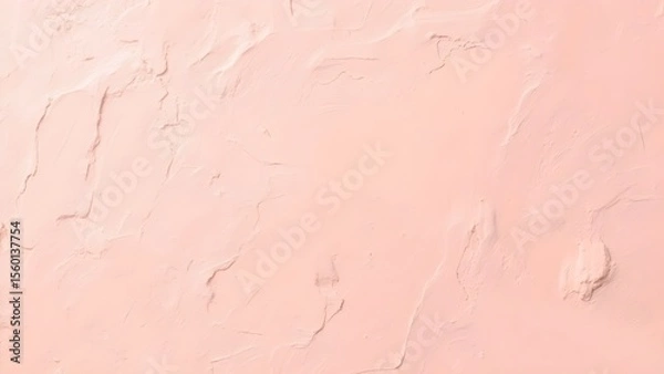 Fototapeta Light Pink Clay Wall Texture Setting with a Palette Knife