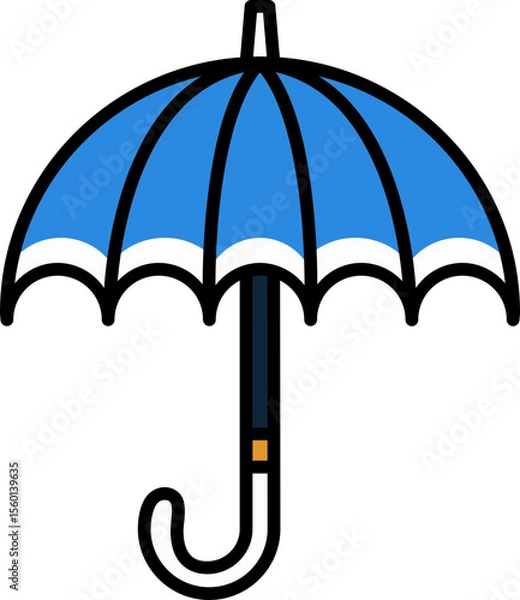 Obraz umbrella vector illustration