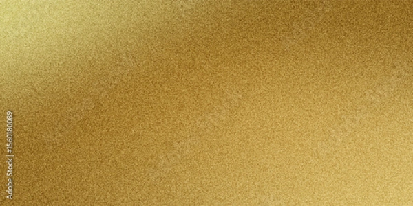Fototapeta Gold wall texture background. Yellow shiny gold foil paint on wall sheet with gloss light reflection, vibrant golden paper luxury wallpaper