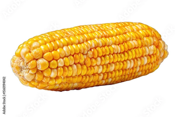 Obraz Close-up of a single, whole, yellow corn cob