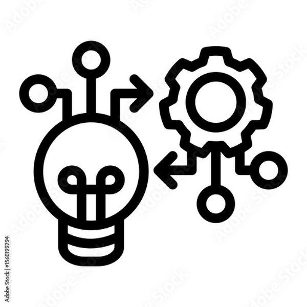 Obraz Innovation Deployment Module from the Business Automation icon collection (Outline style)