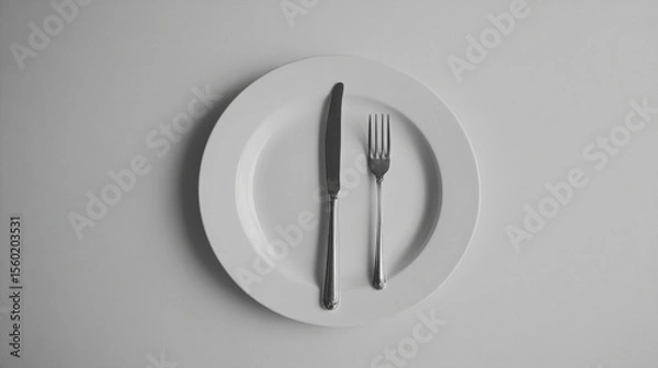 Fototapeta Wait to start eating until everyone is served. 