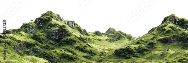 Obraz Lush green mountain range