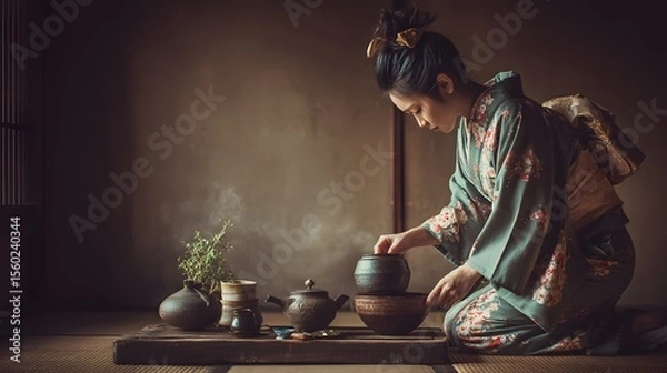 Obraz Japanese tea ceremony guide: learn about traditional tea preparation and cultural significance