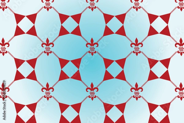 Fototapeta Cornell red color pattern back round design made by adobe illustrator