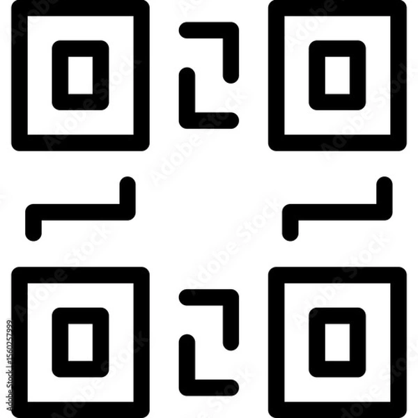 Fototapeta Qrcode Icon