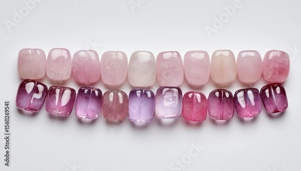 Obraz Pink and purple gemstones