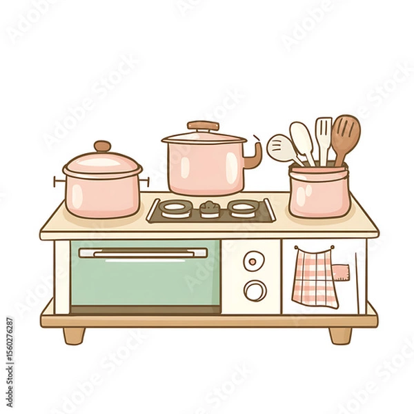 Fototapeta kitchen utensils vector