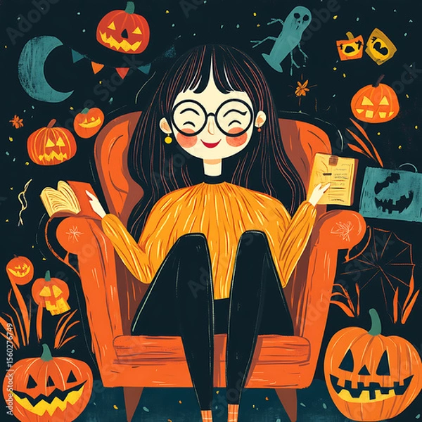 Fototapeta halloween vector illustration