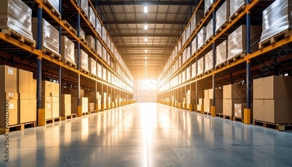 Fototapeta warehouse for smart process digitization & automation