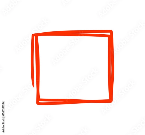 Fototapeta Underline square scribbles graphic design