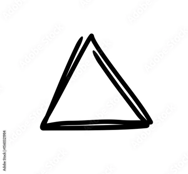 Fototapeta Underline triangle scribbles graphic design