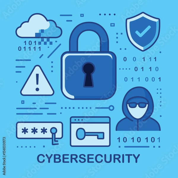 Fototapeta Cybersecurity