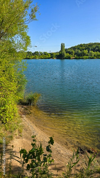 Obraz  Kiesgrube Leuben in Dresden Sommer 