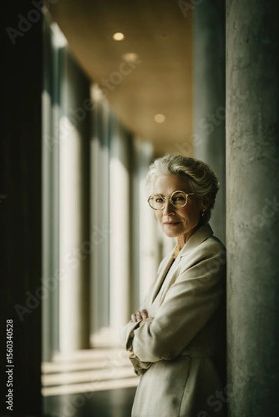 Obraz Driven Senior Project Director Portrait