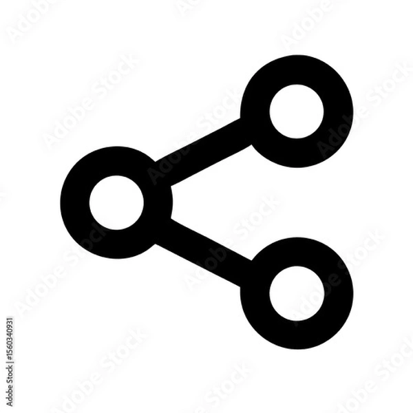 Fototapeta Modern Share Icon Simple, Clean, and Bold Design