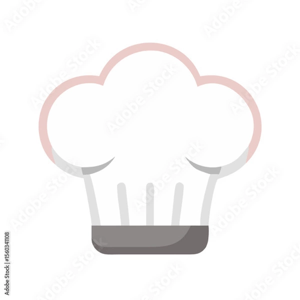 Fototapeta Chef Hat Icon Soft Folds, Fluffy Texture, AI Design