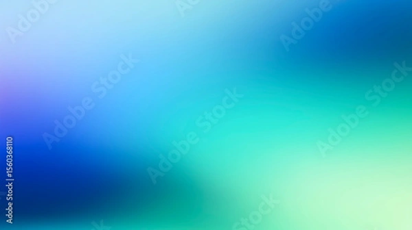 Obraz 緑から青色へ変化するグラデーション背景