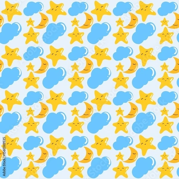 Obraz seamless sky pattern
