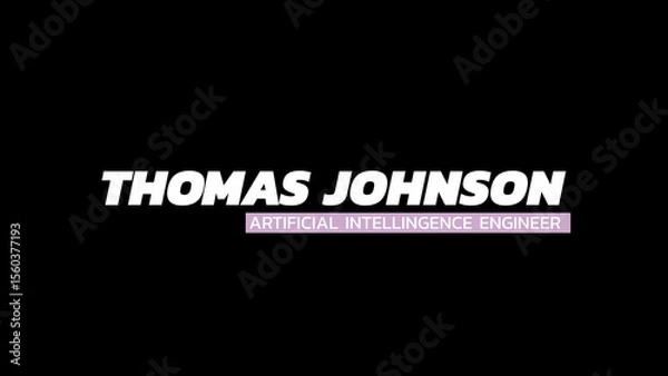 Fototapeta Lower Thirds 2