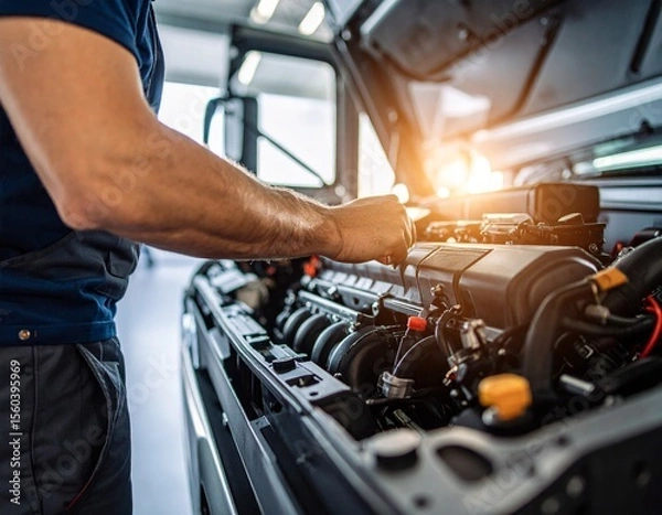 Obraz Generated image
自動車の整備の様子