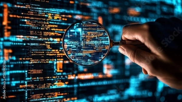 Fototapeta Debugging processes improved through detailed data examination.