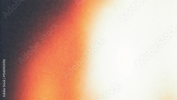 Fototapeta Warm rays illuminate an abstract orange background with a smooth, metallic texture, creating a vibrant gradient design