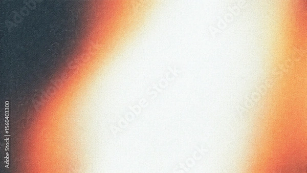 Fototapeta Warm rays illuminate an abstract orange background with a smooth, metallic texture, creating a vibrant gradient design
