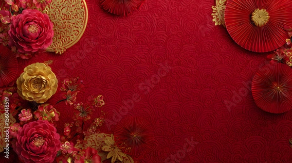 Fototapeta Romantic Valentine's Day Background with Soft Hearts and Space for Love Messages captures the warmth and tenderness of love. Delicate heart shapes float gently across a soft, dreamy backdrop in shades