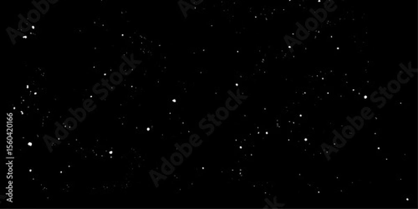 Fototapeta Snow flakes winter snowfall white light vector background. Christmas background, white snow on black background for edit photo.	