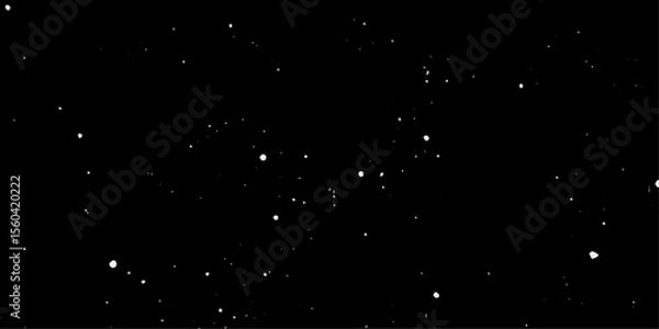 Fototapeta Snow flakes winter snowfall white light vector background. Christmas background, white snow on black background for edit photo.	