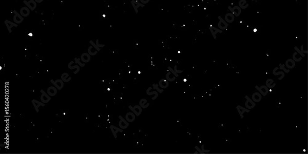Fototapeta Snow flakes winter snowfall white light vector background. Christmas background, white snow on black background for edit photo.	
