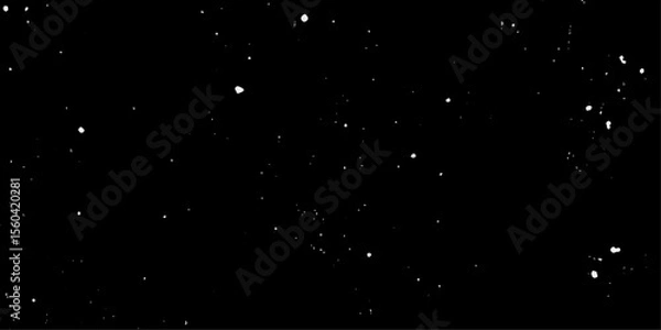 Fototapeta Snow flakes winter snowfall white light vector background. Christmas background, white snow on black background for edit photo.	