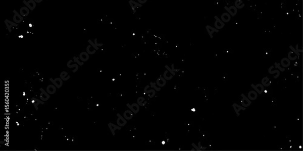 Fototapeta Snow flakes winter snowfall white light vector background. Christmas background, white snow on black background for edit photo.	