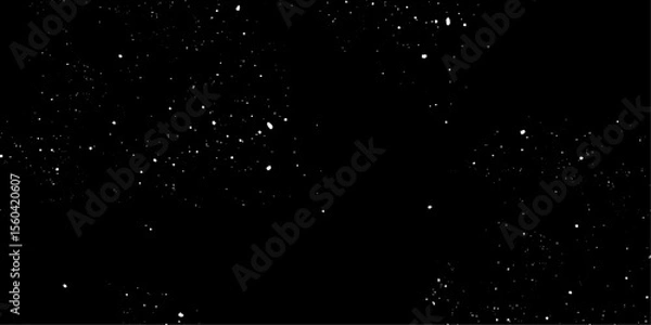 Fototapeta Snow flakes winter snowfall white light vector background. Christmas background, white snow on black background for edit photo.	