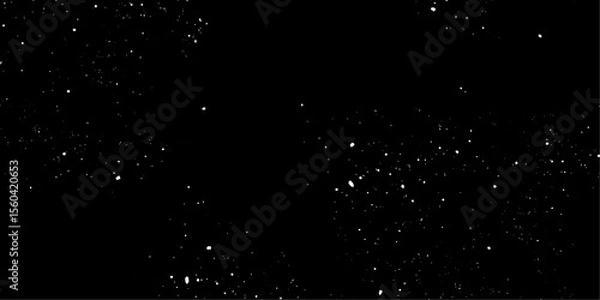 Fototapeta Snow flakes winter snowfall white light vector background. Christmas background, white snow on black background for edit photo.	