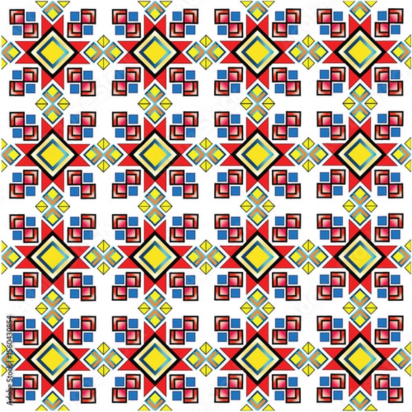 Fototapeta seamless geometric pattern with square