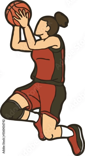 Obraz basketball player with ball