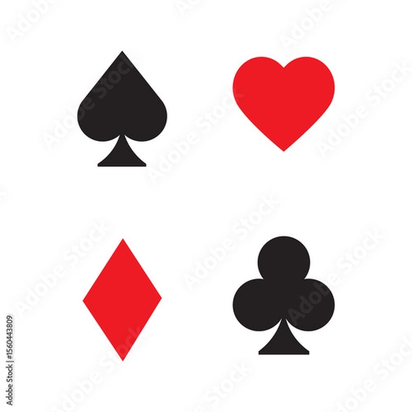 Fototapeta playing cards sign