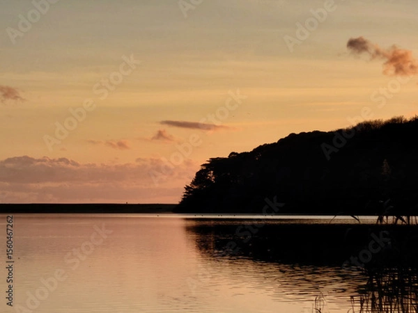 Obraz loe bar at sunset
