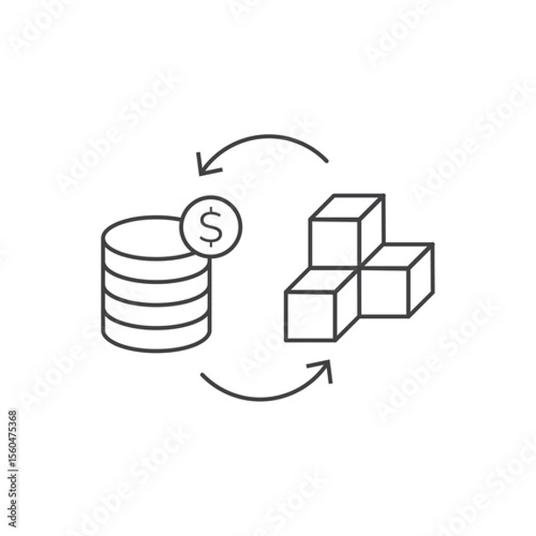 Obraz Online business icon template. Digital business cion.