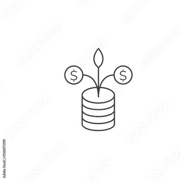 Obraz Online business icon template. Digital business cion.