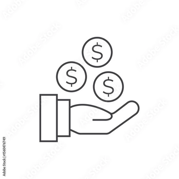 Obraz Online business icon template. Digital business cion.
